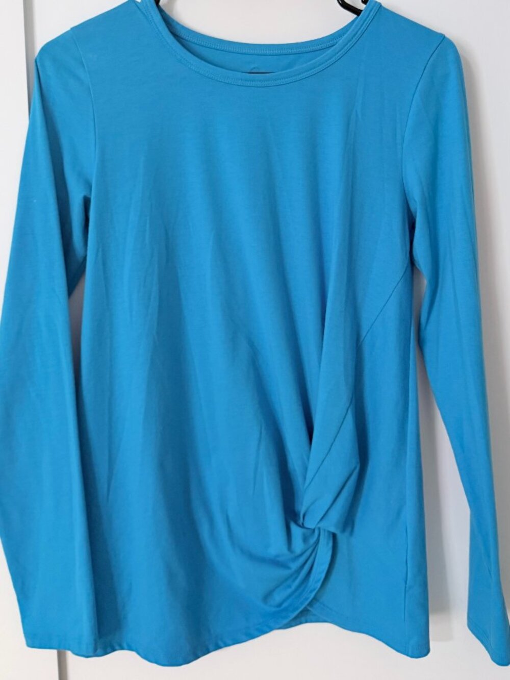 Lilly Pulitzer Luxletic Blue Knot Front Long Sleeve Top Size Small